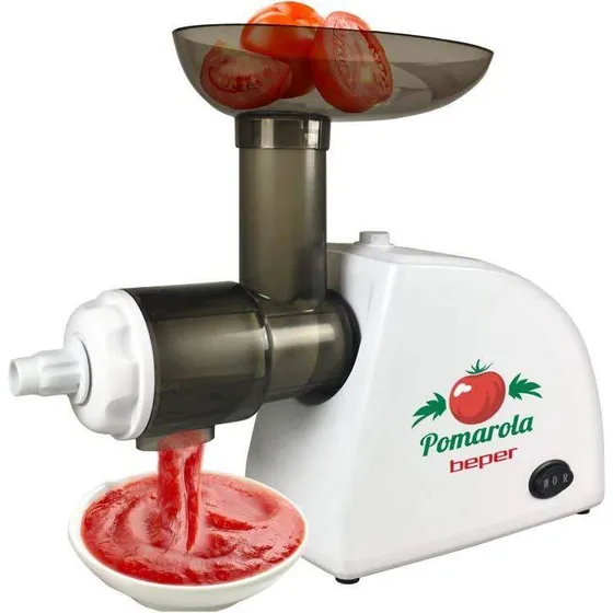 Beper BP720 Elektrisk Tomatpresse 300 W, Hvid