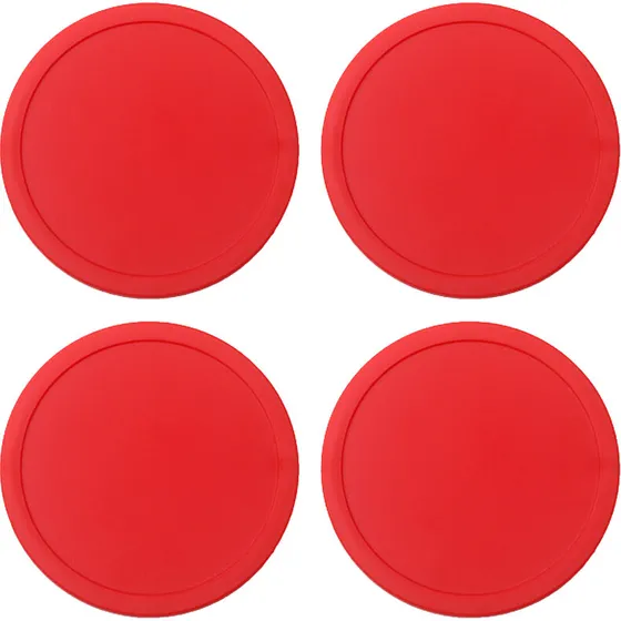 Universal 4-pak luft-hockey pucke 2,95 tommer blå/rød