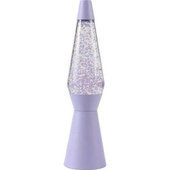 iTotal Glitter Lampe Pastel Lilla 40 cm
