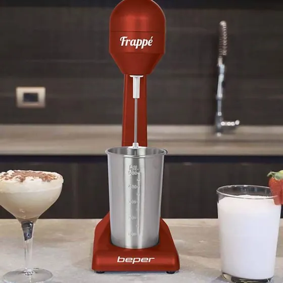 Beper BP690 Milkshakemaskine 500 ml, Rød, 100 W