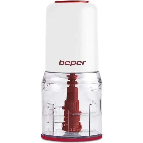 Beper BP552 Mixer 400W med dobbelte blade, 500 ml, hvid/rød