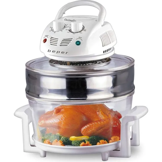Beper BF640 Halogenovn 1400W, 12 liter, Hvid