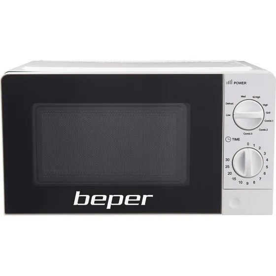 Beper Mikroovn med Grill 700W, 20L, Hvid