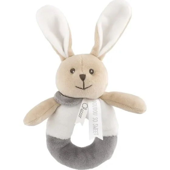 Chicco Bunny Rangle – Blød kaninformet rangle til nyfødte