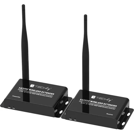 TECHly HDMI trådløs extender 50 m, sort