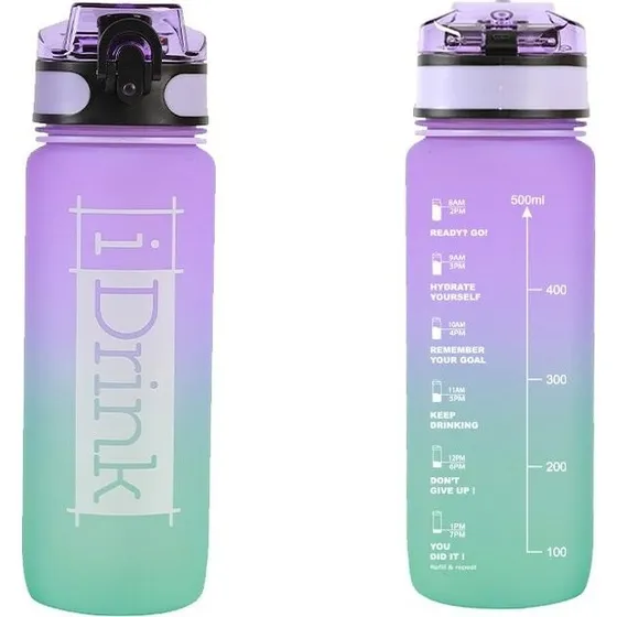 I-Drink Tritan Drikkedunk 750 ml Lilla/Akvamarin