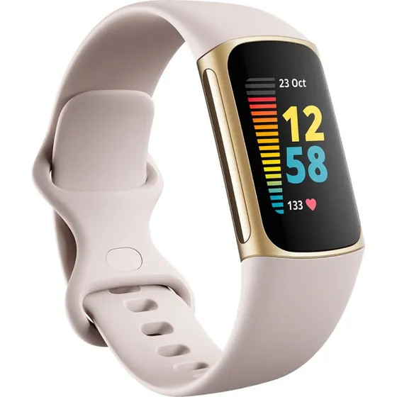 Fitbit Charge 5 Smartwatch med GPS - Hvid