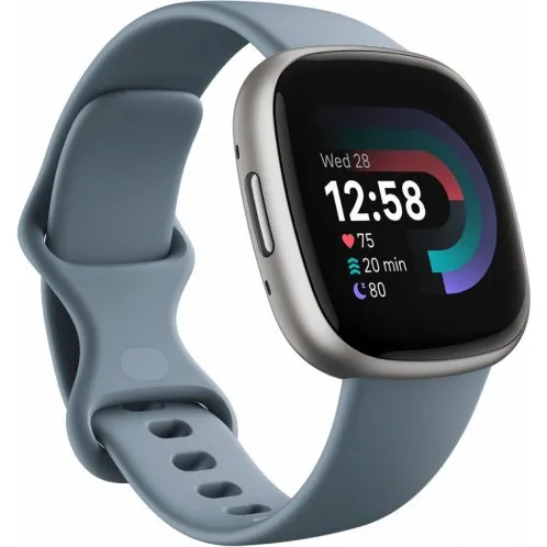 Fitbit Versa 4 Blå/Platin