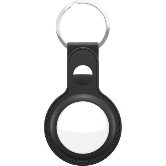KeyBudz Læder Nøglering til AirTag, Sort