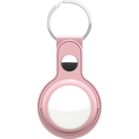 KeyBudz Læder Nøglering til AirTag 2-pack (Pink)