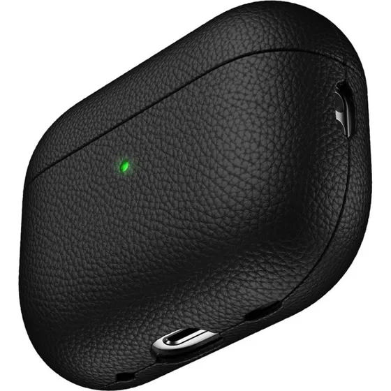 KeyBudz PodSkinz Artisan - Læderetui til AirPods Pro 2, Sort