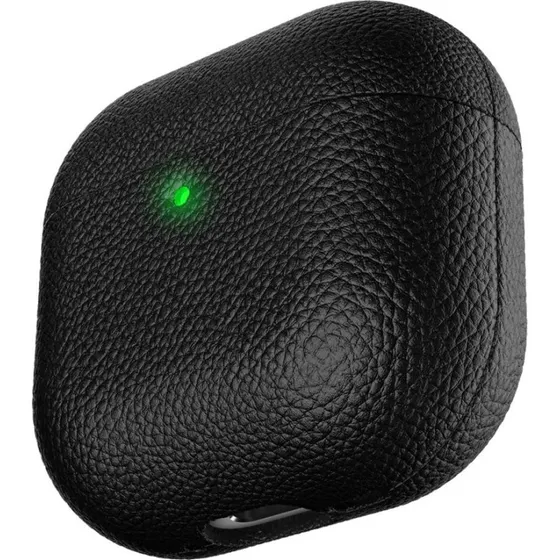 KeyBudz Artisan Læderetui til AirPods 4. Gen – Sort