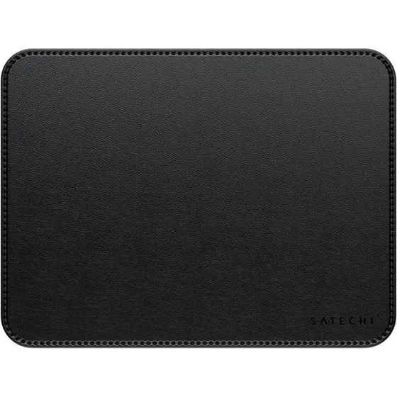 Satechi Premium Musemåtte, 25x19cm, Vegansk Læder, Sort