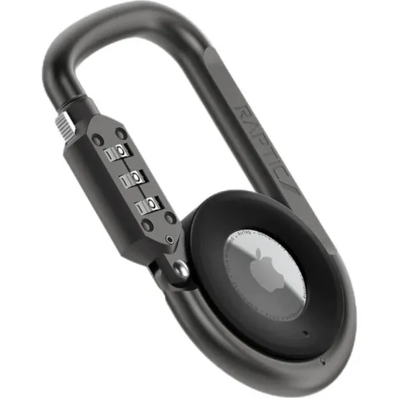 Elago Raptic Link + Lock til AirTag, karabinhage med kombinationslås