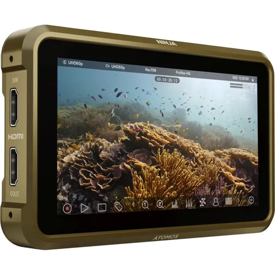 Atomos Ninja 5.2" LCD/DVR-kombination, 4K, HDR, RAW, 1000 nits