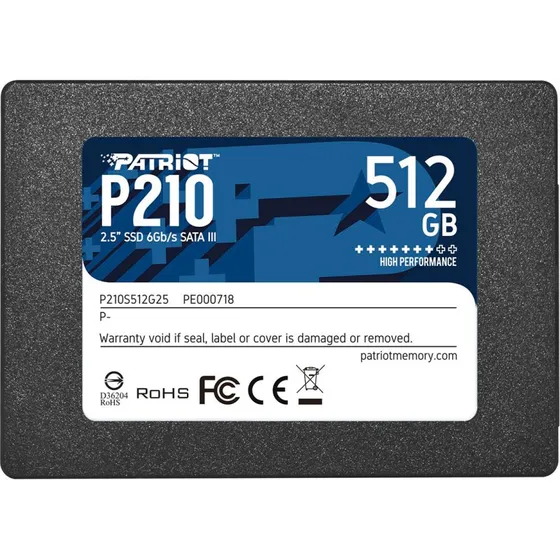 Patriot P210 SSD 512GB SATA 2,5"