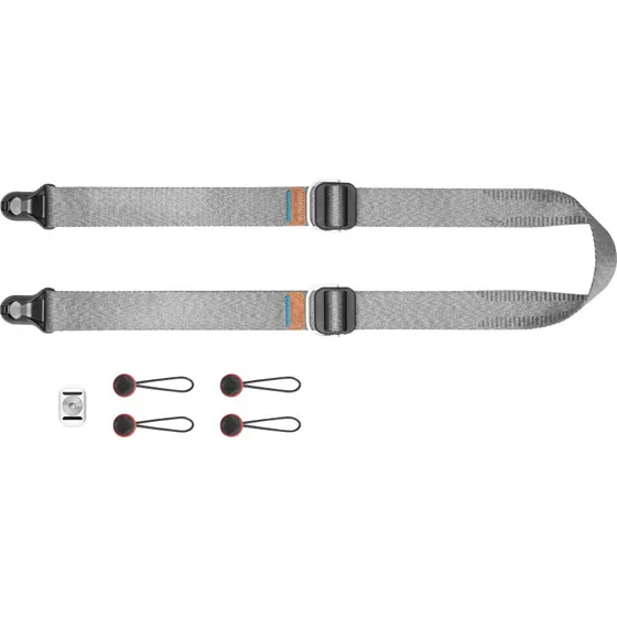 Peak Design SLL-AS-3 Kamerarem, Grå, Aluminium & Nylon