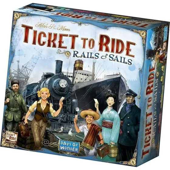 Asmodee Ticket To Ride: Rails & Sails - Brætspil for 10+ år