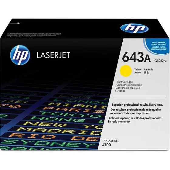 HP 643A Q5952A Gul Laser Toner (10000 sider)
