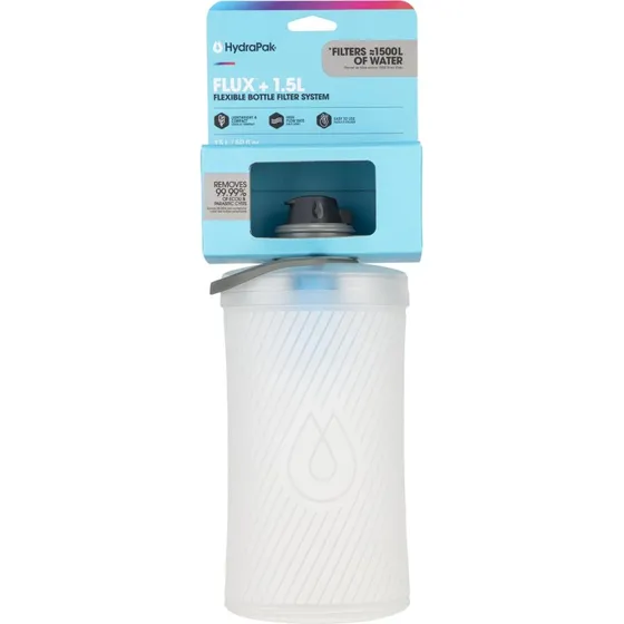 HydraPak Flux Vandflaske med Filter 1,5 L Klar
