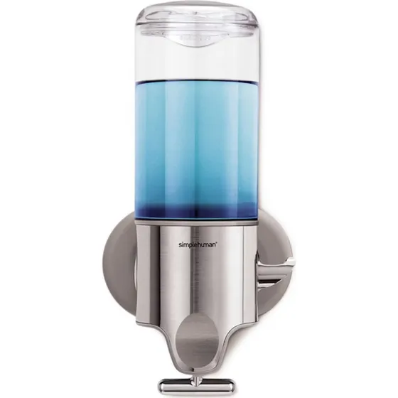 Simplehuman BT1034 Vægmonteret Sæbedispenser, 444ml, Rustfrit Stål