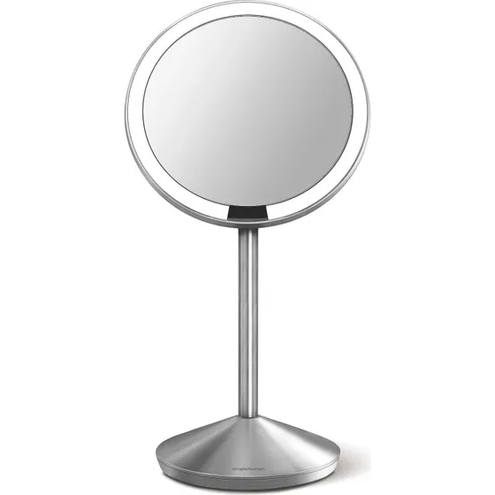 Simplehuman ST3004 Sensor Makeup Spejl, 10x Forstørrelse, Børstet Stål