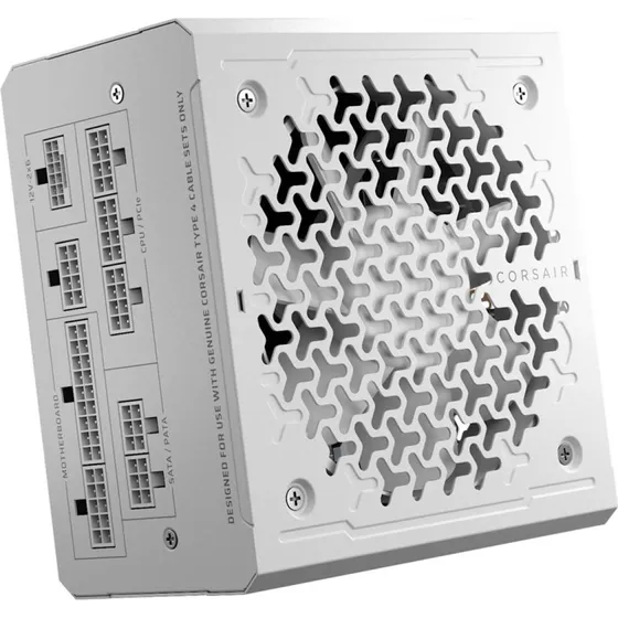 Corsair RM1000e 1000W ATX 3.1, Hvid, Fuldt Modulær