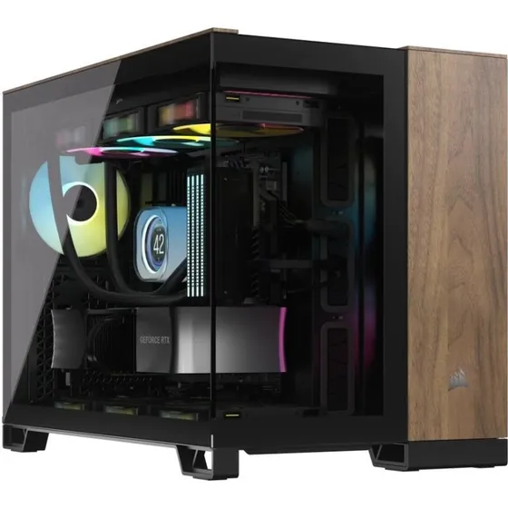 Corsair CC-9011286-WW Midi Tower, Sort/Valnød