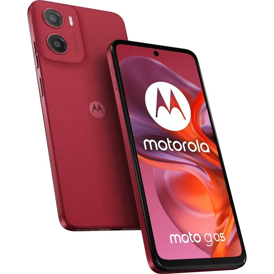 Motorola Moto G05 6.67" Rød, 4GB RAM, 128GB, Android 15