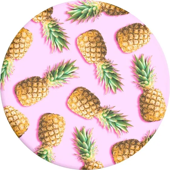 PopSockets Basic Grip Pineapple Palooza – Mobilholder med ekspanderende greb