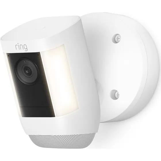 Ring Spotlight Cam Pro Plug-In, Hvid, 1080p, Udendørs Overvågning
