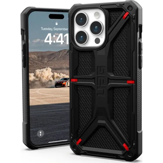 UAG Monarch Cover til iPhone 15 Pro Max Sort