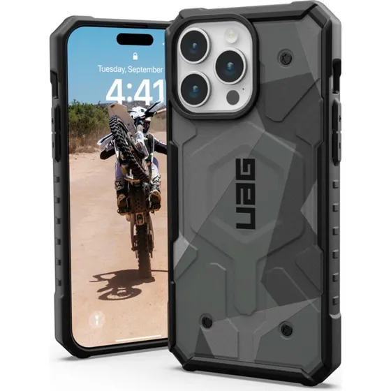 UAG Pathfinder SE Cover til iPhone 15 Pro Max (6,7") Geo Camo