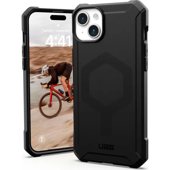 UAG Essential Armor MagSafe Cover til iPhone 15 Plus, Sort