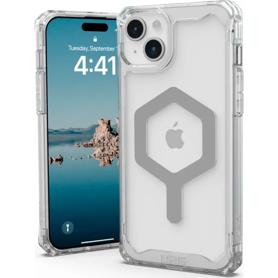 UAG Plyo MagSafe Cover til iPhone 15 Plus, Ice/Sølv
