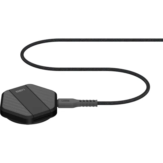 UAG Wireless Charger med Kick Stand, 15W, Sort Carbon