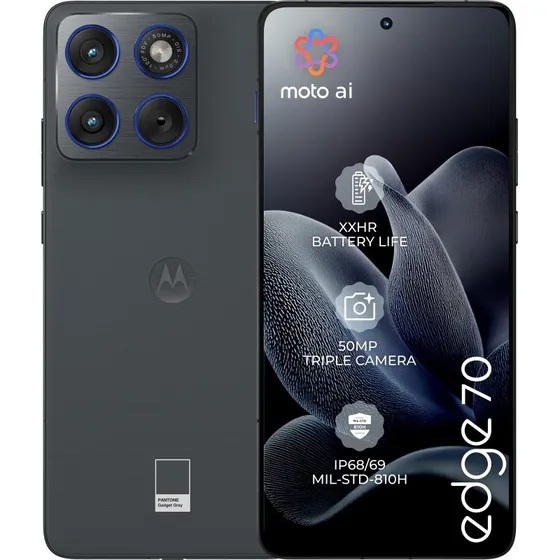 Motorola Edge 70 5G 512GB/12GB - Grå