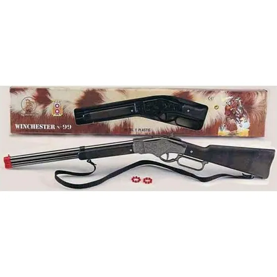 Winchester Gonher 99/0 Legetøjsgevær 70 cm, 8 Skud, Sølv