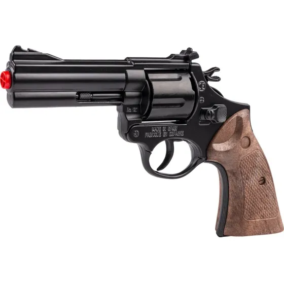 Gonher Magnum Legetøjspistol – 12-skuds Krudt, Metal & Plast, Sort/Brun