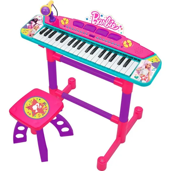Barbie Keyboard med mikrofon og skammel