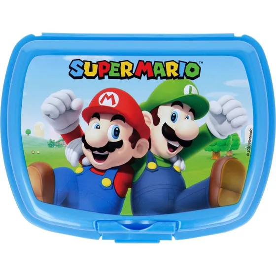 Super Mario Madkasse - Blå - 16x13x6,5 cm