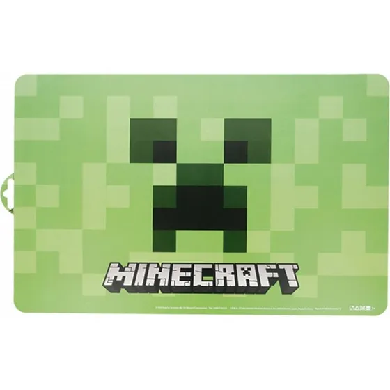 Minecraft Creeper Dækkeserviet 28 x 43 cm – Farvet Underlag til Børn