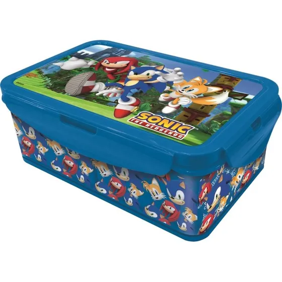 Sonic Madkasse med Udtagelige Rum 21x13x7 cm, BPA-fri