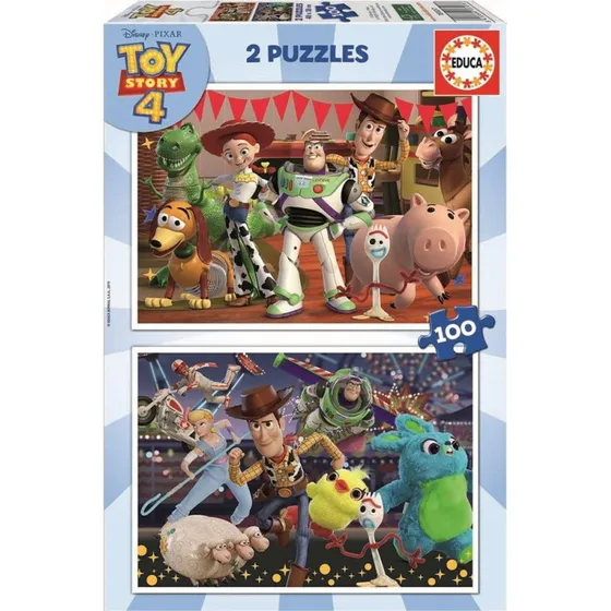 Educa - Toy Story 4 Puslespil 2x100 Brikker