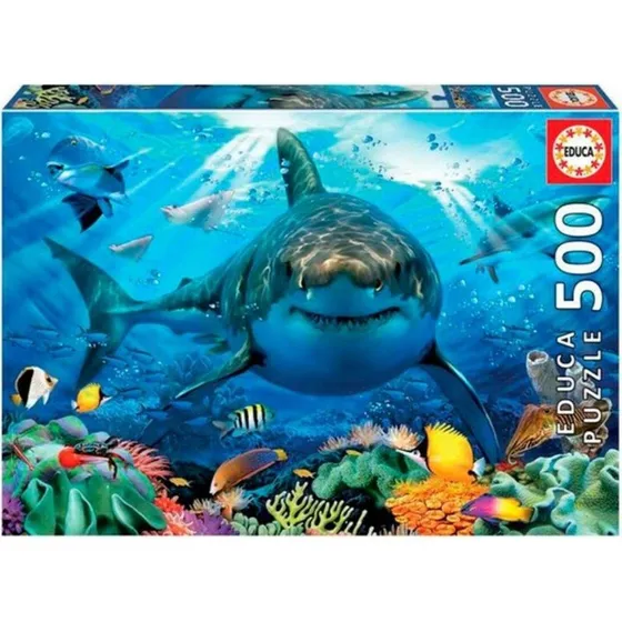Educa White Shark Puslespil, 500 brikker