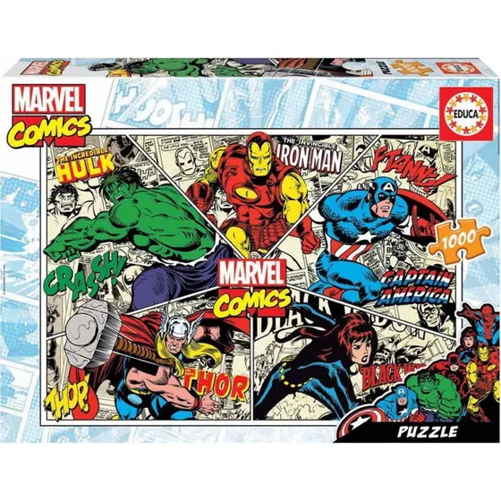 Educa Marvel Comics Puslespil 1000 Brikker
