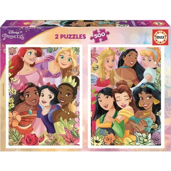 Educa Disney Prinsesser Puslespil 2x500 (11+ år)