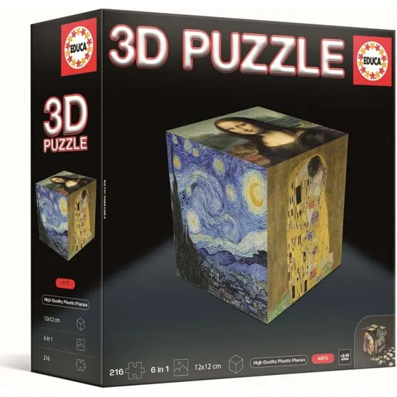 Educa 3D Puzzle Kunst - 216 Brikker