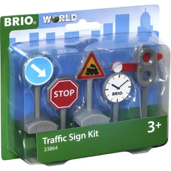 Brio World 33864 - Set med trafikskyltar 5 st (3 år+)