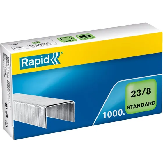 Rapid Standard Hæfteklammer 23/8, 8 mm, 1000 stk